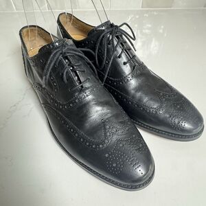 Cole Haan‎ Cambridge Leather Wingtip Men's 10.5 Black Dress Shoe C12914